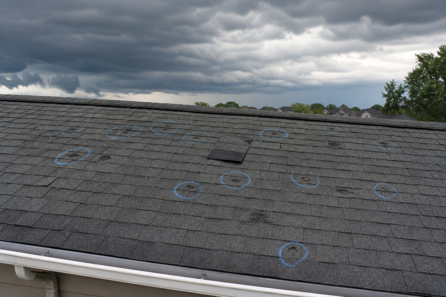 Storm damage assessment and restoration work
